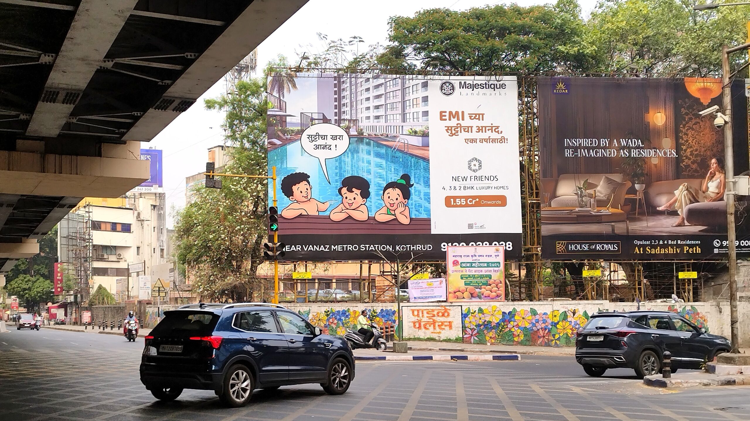 15-Karve Rd, at NalStop Chowk L, Kothrud; Paud Rd to Deccan; Mhatre Bridge FL 40x30 (M) 1-4-25 #3261 (3)